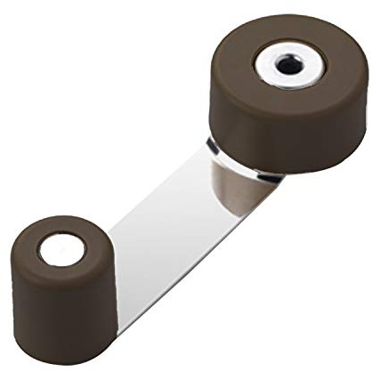 Tope Puerta Con Retenedor Metalico/Goma Marron
