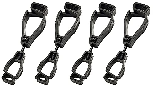 RoxNvm Glove Clips, Glove Clip Holder, 4 PCS Gloves Grabber Clips Plastic | Lightweight and Durable, Safety Work Gloves Keeper, Gloves Clamp Grabber Catcher Labor Holder Guard Work