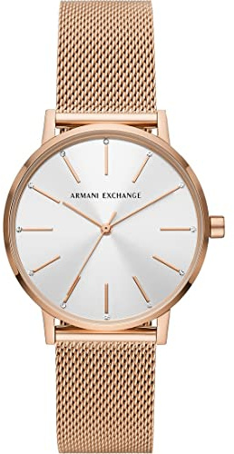 Armani Exchange Three-Hand Stainless Steel Women's Watch, 36mm case size