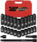 Awang Impact Socket Set 1/2-Inch,25 PCS Drive Master Deep Impact Socket Set 10mm - 24mm, CR-V with 3pcs Drive Impact Extension Bar Set 3,10,3/8 Converter Metric
