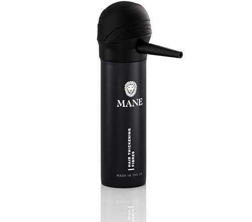 Mane Hair Building Fibers with a Spray Applicator (Black)