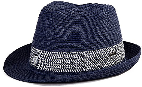 Comhats Trilby stråhatt för män, solskydd, vikbar Panamahatt S-3XL, Fedora för strand, festival, rullbar och snygg 54–66 cm, XL
