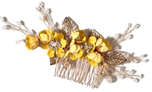 Haarkamm Hochzeit Haarkamm Haarschmuck Haarkamm Bräute Rote Blumen Strass Haar Seitenkamm Hochzeit Haarschmuck Haarspange Kamm Kopfschmuck Haarschmuck Kamm Haar Steckkamm (Blue : Blue, Size : One SI