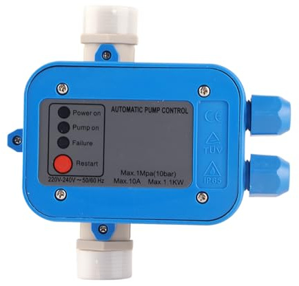 Druckschalter für Hauswasserwerk, 10 Bar Pumpensteuerung Druckschalter Druckwächter Tiefbrunnenpumpen Automatik Druckschalter Wasserpumpenregler Wasserpumpendruckregler