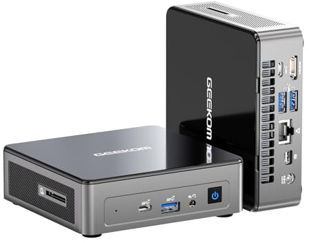 GEEKOM [High-Speed DDR5] Air12 Mini PC, with Intel 12th Gen N95 Desktop Computer (Beat N100, Up to 3.6GHz) 16GB DDR5 RAM+512GB NVMe SSD, 4K@60Hz Triple Display/WiFi 6/BT 5.2/Gigabit LAN, VESA