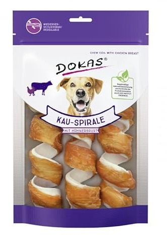 DOKAS Ochsenspirale mit Hühnerbrust 3 x 8 x 110 g (24 Spiralen)