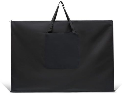 SJTJSPX Bolsa para tablero de dibujo, bolsa de almacenamiento para juegos de pintura, bolsa de lona impermeable, bolsa de dibujo portátil con asa para lápices, suministros de arte, Black, A1
