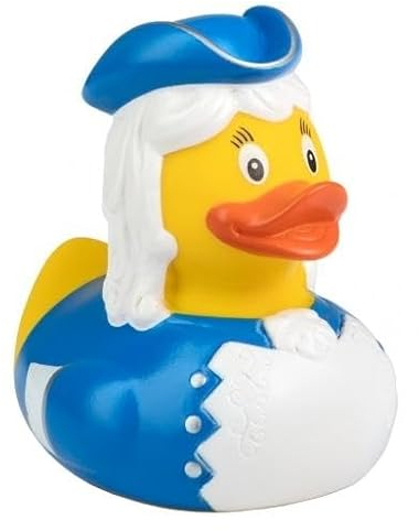 blau - Funkemariechen - Fasching - Karneval ? Quietscheente - Badeente - ca. 8 cm gross