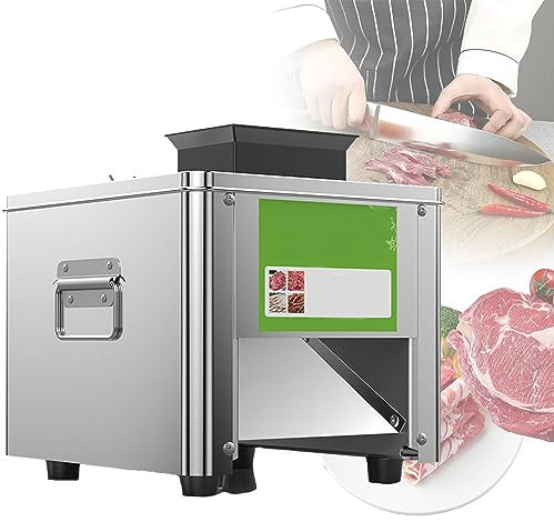 Meat Cutter Electric 2.5-21mm, Commercial Meat Cutting Machine - Easy to Clean, Save Time, Ideal for Home & Restaurant Use