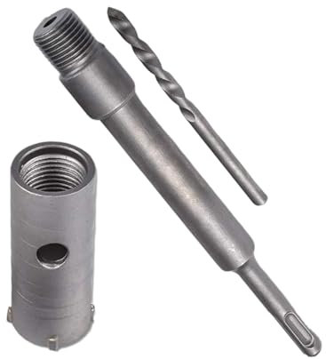 Carotatrice SDS Plus 30 mm per Calcestruzzo e Cemento | Fresa a Tazza Professionale con Asta 110 mm | Punta Foratura Profonda per Muro, Edilizia, Ristrutturazioni e Impianti