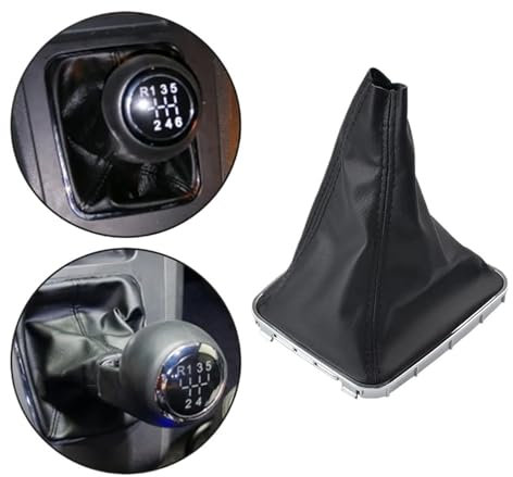 Schaltknauf Kappe Für Vauxhall Für OPEL Für Astra H 2005-2010 Für Zafira B 2005-2014 Auto-Schalthebel Manueller Schaltsack Schwarzer Ledersack Mit Rahmen Schaltknaufkopf Automatik