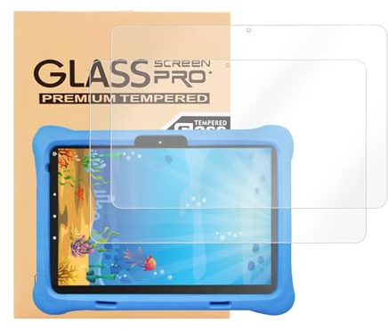 2 Pack Screen Protector for 8/8 Kids Tablet 2022/2020, Tempered Glass Screen Film Easy Installation for 8 inch Tablet, Ultra Clear Anti-Scratches Bubble free Anti-Fingerprint 9H Hardness Protection