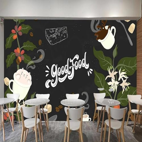 Tzxztt Gourmet Café Restaurant Hotel Moderne 3D Tapete Geprägte Seide Neutrale Töne Material Ideal Für Wohnzimmer Schlafzimmer-400cm×280cm