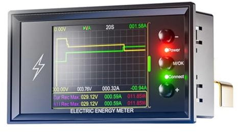 Booso DC 0-420V 400A Misuratore di Energia Elettrica WiFi Tester di Capacità Della Batteria Meter Corrente Tensione Potenza Digitale DC Display