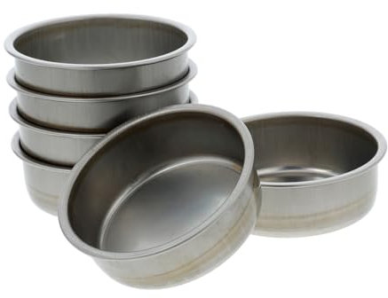 Alipis 6 Pièces Brûleur À Fondue À Solide Tasses en Acier Inoxydable 3 Pouces Réchaud Portable Accessoire De Chauffage Sécurisé pour La Maison Et Fêtes