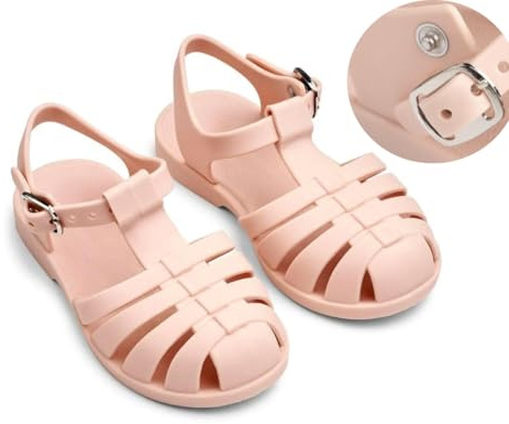 SAMYS Sandales de Plage pour Enfants, Style Fermé, Boucle Réglable (ROSE SORBET, Système Taille Chaussures EU, Enfant de 2 à 5 ans, Numérique, Moyen, 25)