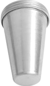 Aluminium Kulfi Mould Set – Pack of 6 | 80ml Each | Traditional Ice Cream & Kulfi Maker | Regular Size | Silver | Stand Not Included