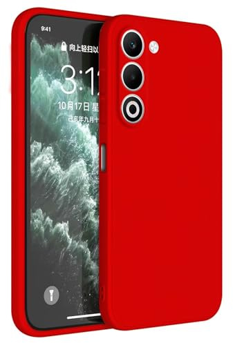 HAFFAN Custodia in Silicone TPU Compatibile con OPPO A5 5G / OPPO A5M (6.67 inches), Cover Case Protettiva per Cellulare - Rosso Cina