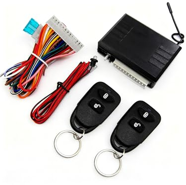 TINGSING Car Door Lock Keyless Entry System, Universal Cars Auto Remote Central Kit with 2 Remote Control, Hardwired Controlling Box, DC 12V Only,M616-8114