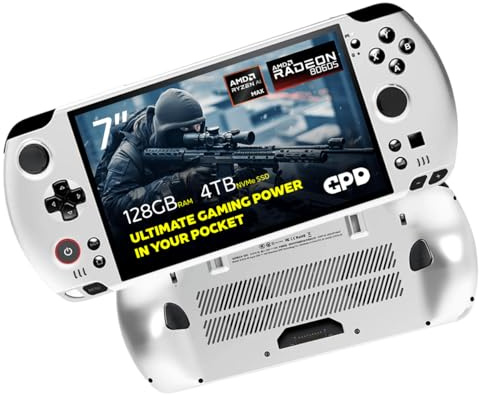 GPD Win 5 PC de Jeu Portable| AMD Ryzen AI Max+ Ryzen 395 | 128GB LPDDR5X RAM, 4TB SSD | Carte Graphique Radeon 8060S | PC Portable pour Les Jeux AAA et l'émulation