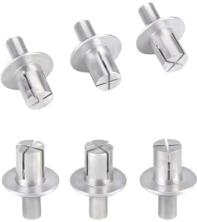 Rivetti a martello 30/50/60/100 pezzi chiodi ad espansione con testa perforante rivetti ad espansione in alluminio viti for barre elementi di fissaggio(30Pcs,5x9mm)