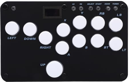 Fight Stick Ad Alte Prestazioni con Effetti di Luce RGB per Console di Gioco, Controller Hot Swap per gli Appassionati di Giochi di Strada