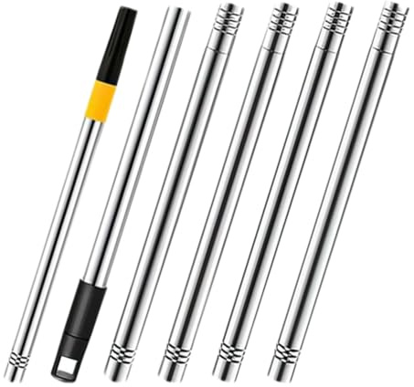 Fenical Painting Pole Stainless Steel Telescopic Extension Rod for Paint Roller Extension, Detachable Multi-Purpose Tool for Walls, Ceilings and Cleaning