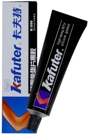 VIDOO Kafuter K586 Colle Joint RTV Noir, Adhésif Silicone Haute Pression pour Remplacement de Thermostats et Collecteurs de Moteur - 55g