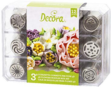 Decora 0263652 Cofanetto Nr. 3-12 Cornetti Fiori Diretti