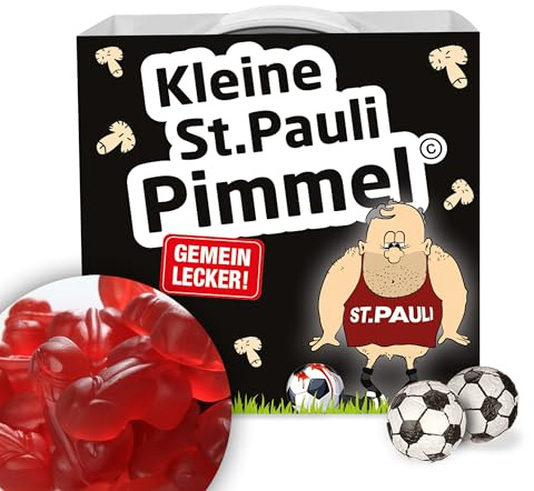 Ligakakao Kleine St. Pauli Pimmel | Echt gemein leckere Fruchtgummi für St. Pauli Fans, inklusive Messlatte zum Lachen & Vergleichen by mehr Spaß in der Liga!