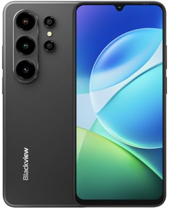 Blackview Wave 10C | Smartphone LTE | 6,88 HD+ IPS 60Hz | 16GB RAM + 32GB (1TB) | Android 16 | 32MP + 13MP Kamera | 5000 mAh Akku | Dual SIM | GPS | 2 Jahre Garantie | Graphitschwarz