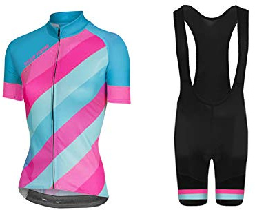 UGLY FROG Bike Wear Radsport Bekleidung Damen Summer Style Trikots & Shirts + Damen Radtrikot Set Radhose mit 3D Sitzpolster