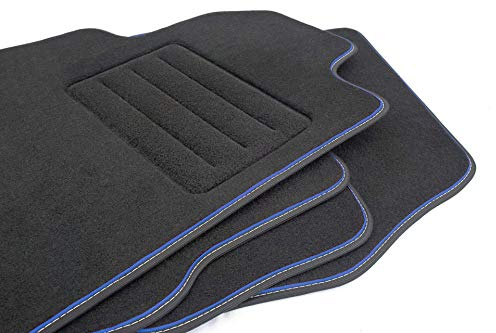 Velour Fußmatten Satz für Opel Corsa C (2000-2006) - Premium Qualität - 4-teilig - Passgenau