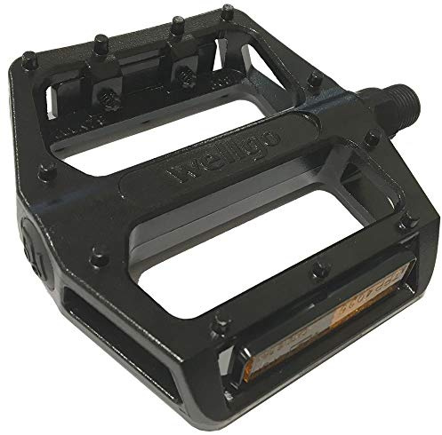 Wellgo 2DU Lager – B087 Plattform 9/16 Zoll Pedal, Schwarz