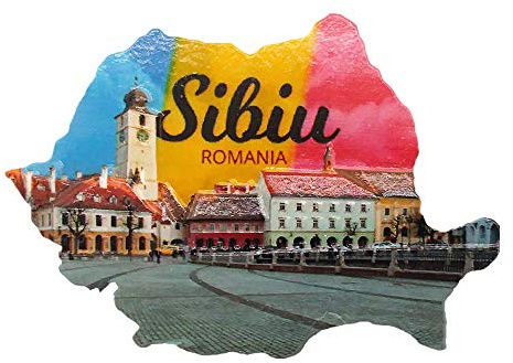 3D-Kühlschrankmagnet, Sibiu Transylvanien, Rumänien, Reise-Souvenir, Geschenk, Zuhause, Küche, Kühlschrank, Dekoration, Magnetaufkleber, Bastel-Kollektion