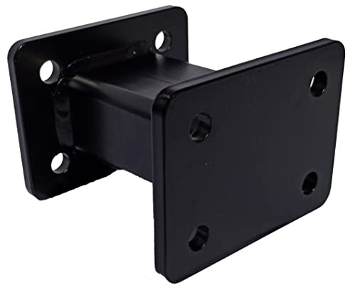 AHAKA Universelle Hakenverlängerung AHK-Kugelkopf Verlängerung für 4 Loch Flanschkugel mit 83mm x 56mm Lochabstand (125 mm)