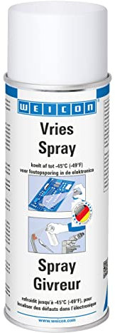 WEICON Spray Givreur 400 ml Spray spécial Refroidissement ciblé jusqu'à -45°C