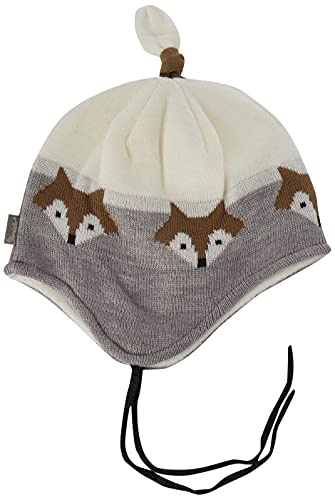 Sterntaler Strickmütze Füchse Cappellino, Argento Melange, 55 Bambino