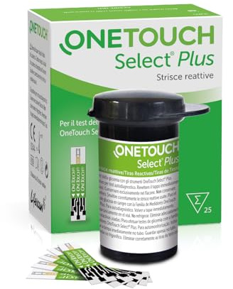 OneTouch Select Plus Strisce Reattive Per Test Glicemia 25 Pezzi