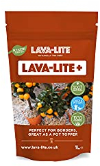 LAVA-LITE+ Plus natural multi-purpose stone for retaining moisture, perfect for borders or plant toppers (1 Litre)