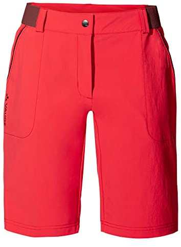 VAUDE Women's Farley Stretch Shorts II, Elastische Damenshorts für Wander- und Trekkingtouren, Flame, 40
