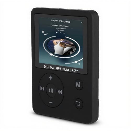 Zunate con funzione di ripresa del punto di interruzione Lettore musicale MP4, Lettore MP3 portatile, Plug and Play per molteplici modalità di riproduzione di musica, radio, video, e-book e (Nero)