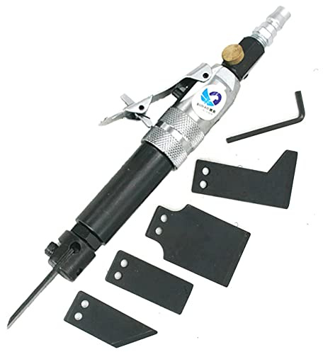 LeTkingok Mini Juego de Raspador Neumático 100C, Cincel de Pala de Cuchillo de Aire Herramienta de Eliminación de óxido de Desbarbado de Soldadura Industrial Cincel Neumático 3500rpm