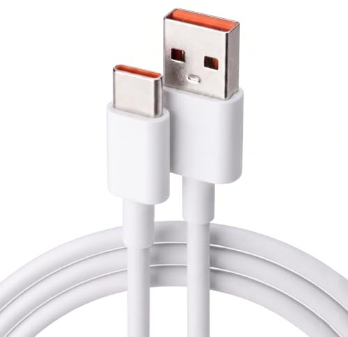 P37 Câble USB C 120W HyperCharge pour Xiaomi – 6A Charge Turbo Rapide 67W/33W – Hyper Os Compatible avec Redmi Note 13/12/11 Pro, Poco F5/X5, Black Shark – Android Auto & Data 480Mbps [1m]