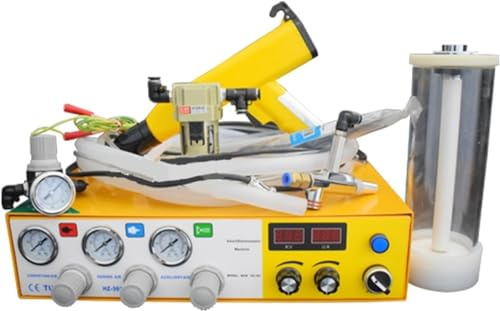 Portable Powder Coating paint Gun,Electrostatic Powder Coating System Machine, Powder Coating System Kits with W/Foot Switch Spraying Gun,21x21.3x7.6 cm