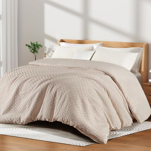 Whale Flotilla Couette 300GSM en Microfibre, 220 x 240 cm, Couette Chaude et Douce pour Lit 2 Personnes, Respirante, Confortable pour 4 Saisons, Beige