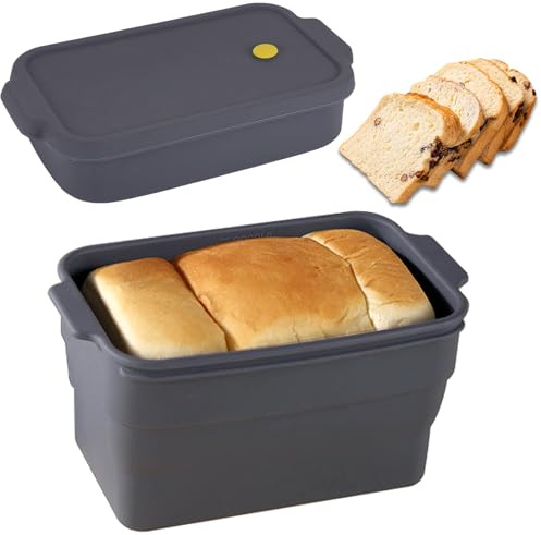 atrccs Rechteckige Silikon Backform mit Deckel, Brotbackform für Brot, Hitzebeständig & Antihaftbeschichtet Brötchen Backform, Kastenform Brot und Kastenform Kuchen