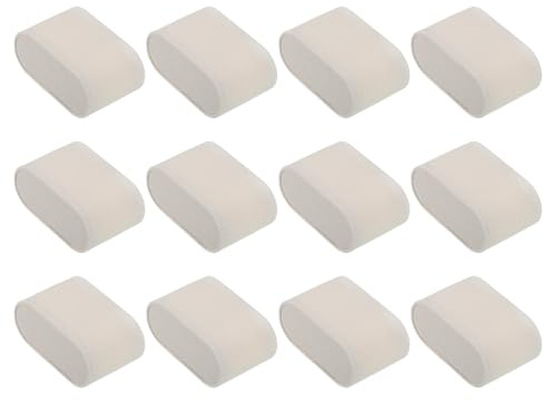 QUARKZMAN 12Pcs Cuscini Da Esposizione 2.8x1.7x1.2 Pollici Cuscini Beige | Per Orologi, In Flanella Per Bracciali, Cuscino Da Esposizione E Conservazione Per Orologi Bracciali Gioielli