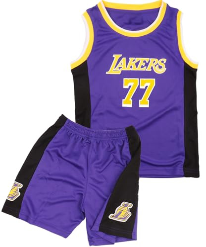 FUTERLY Completo Basket Bambino, 2 Pezzi Maglia Basket Bambino, Divisa Basketball Bambini,Bambini Magliette e Pantaloni da Basket, 10-12 Anni/XL