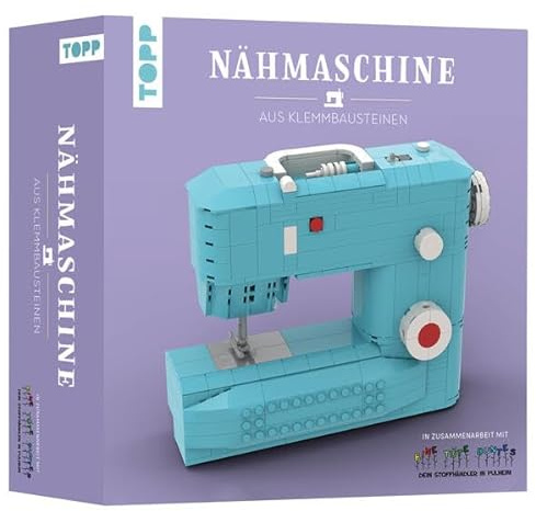 Nähmaschine aus Klemmbausteinen: Das neue Lieblingsstück zum Selberbauen. 360 Teile. Mit 25 Stickern zum Individualisieren und für besondere Details